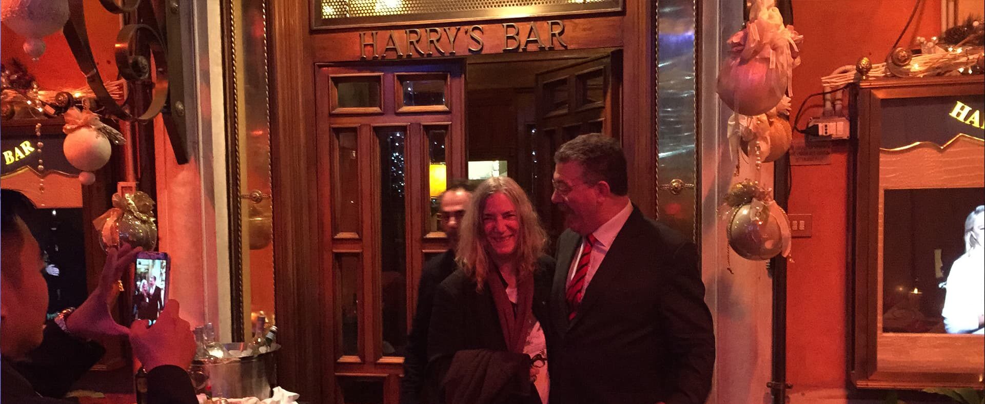 Patti Smith at Harry’s Bar in Rome